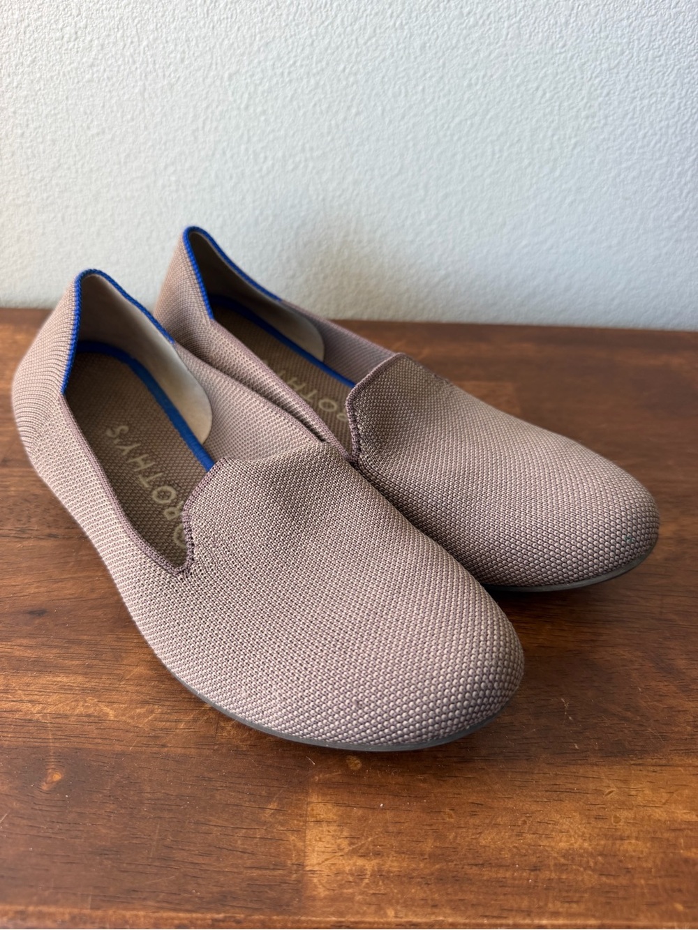 Rothy’s taupe grey loafer flats Women’s 8.5-9
